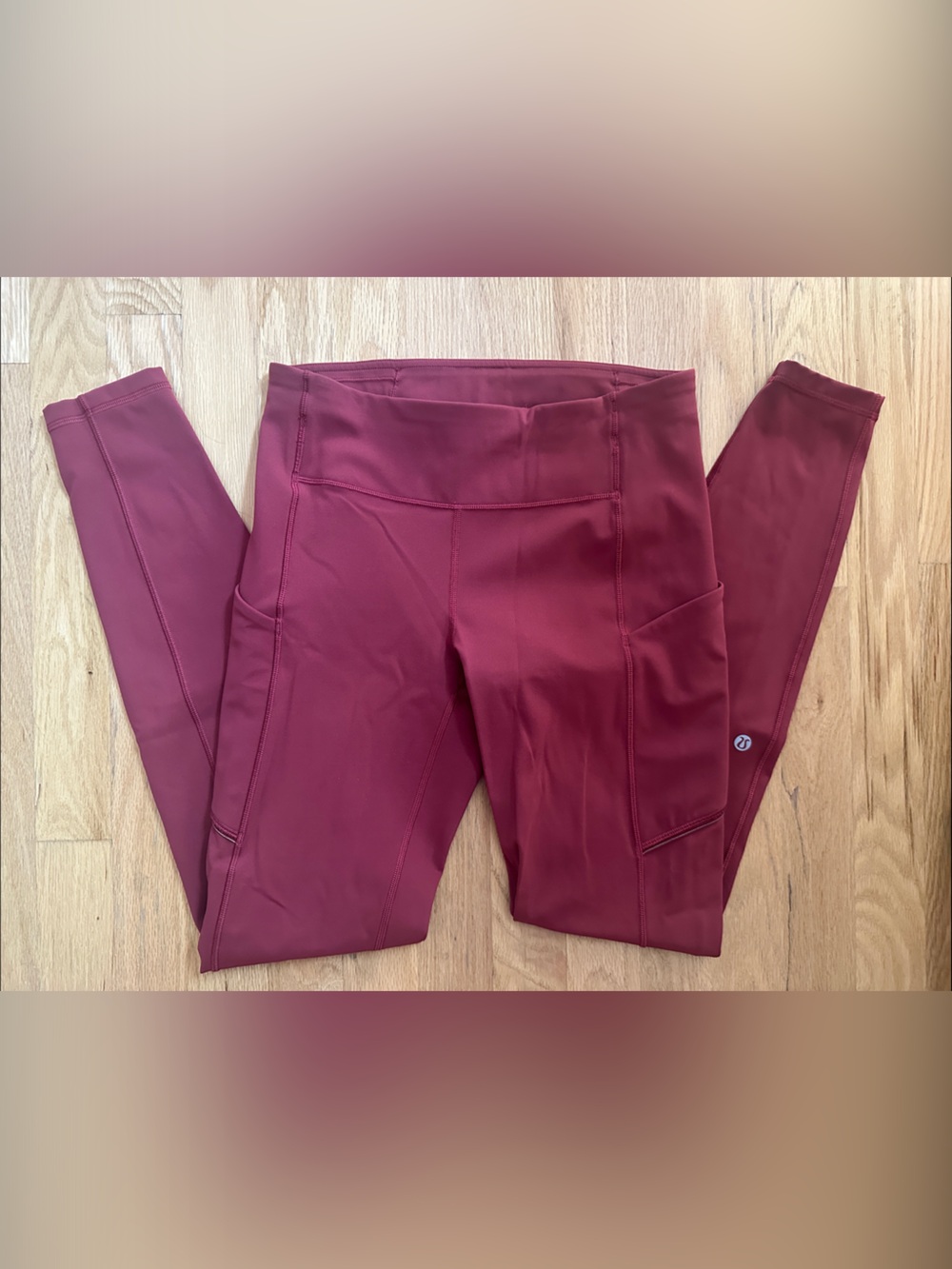 lululemon Speed-Up tight Women’s  running pants, pockets, 28”, sz 6, “Chianti”